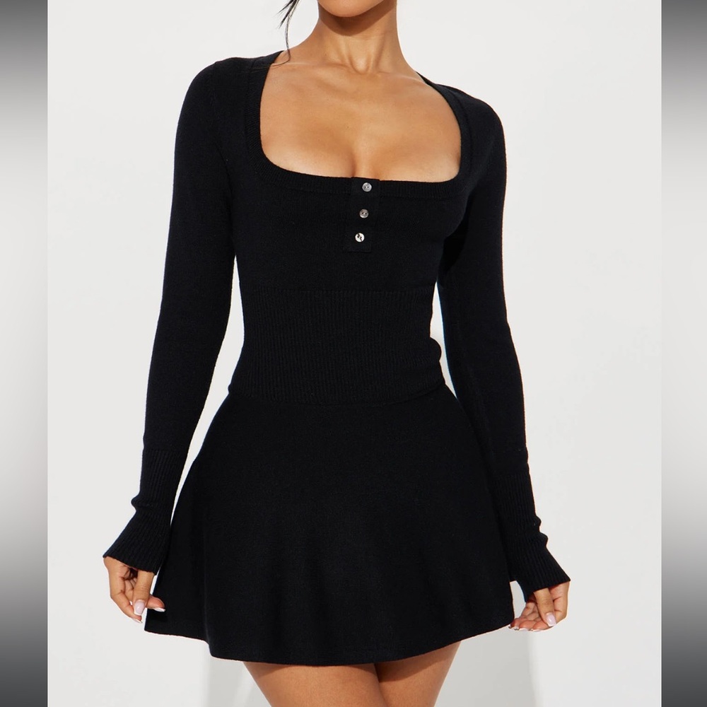 Leanna sweater mini dress